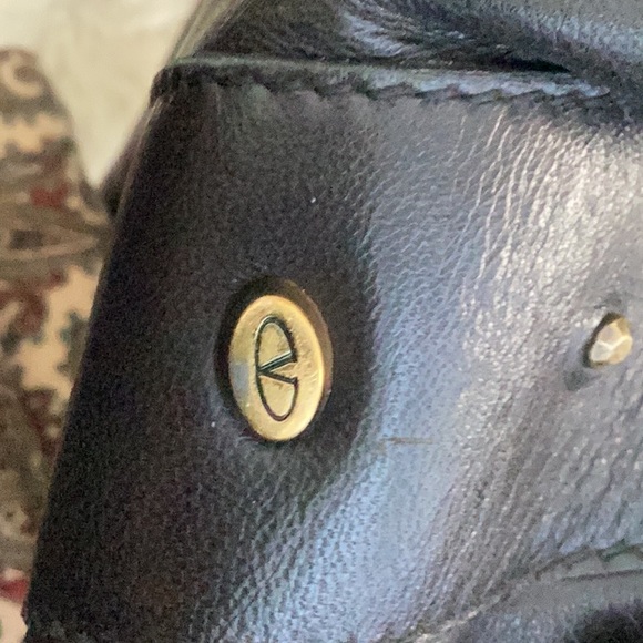 Valentino Garavani Vintage AUTHENTIC Leather purse brown bag 13“ wide 9 1/2“ L - Picture 7 of 14